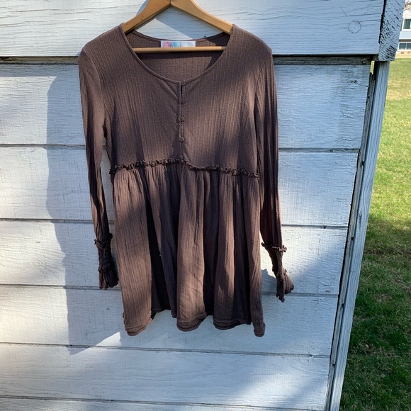Free people beach long sleeve top - Picture 4 of 7